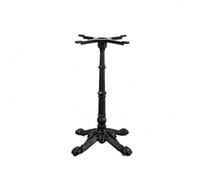 FytStycale Supporto Industriale Base Tavolo Colonna Elegante Piede Piastra Superiore in Ghisa Ferro Ancoraggio Sicuro Adatto per Bar Caffè Panetteria Sala Riunioni, 570mm, Nero