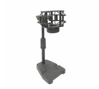 FytStycale Supporto Microfono da Tavolo Stativo, Supporto Da Tavolo A Con Porta Cellulare Asta In Ferro + Supporto Anti-vibrazione Quadrato