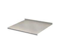 FytStycale Tagliere Asse Da Cucina Piano di Lavoro Tavola Multifunzione Tavoletta per Carne in Acciaio Inox con Bordo Piegato Antiscivolo Adatto per La Preparaz, 50x40 Cm