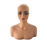 FytStycale Testa di Manichino con Spalle Realistica Testa di Manichino con Supporto Versatile per Scattatori Foto, Vetrina