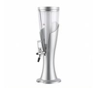 FytStycale Torre Dispenser con Rubinetto Graduato Distributore di Bevande con Rubinetto Compatto Colonna Spillatrice per Bar, Array, Argento, 1.5L