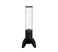 FytStycale Torre Spillatrice Birra con Base a Tripode Torre Birra Capacità 1,5 L Distributore Bevande, Nero, Nero, Senza Colonna Di Ghiaccio