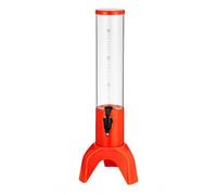 FytStycale Torre Spillatrice Birra con Base a Tripode Torre Birra Capacità 1,5 L Distributore Bevande, Arancione, Arancione, Senza Colonna Di Ghiaccio
