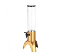 FytStycale Torre Spillatrice Birra con Base a Tripode Torre Birra Capacità 1,5 L Distributore Bevande, Oro, Oro, Senza Colonna Di Ghiaccio