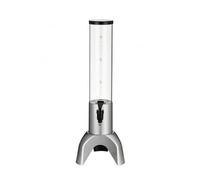 FytStycale Torre Spillatrice Birra con Base a Tripode Torre Birra Capacità 1,5 L Distributore Bevande, Argento, Argento, Senza Colonna Di Ghiaccio