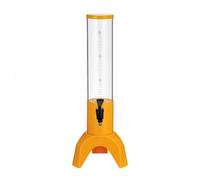 FytStycale Torre Spillatrice Birra con Base a Tripode Torre Birra Capacità 1,5 L Distributore Bevande, Giallo, Giallo, Senza Colonna Di Ghiaccio