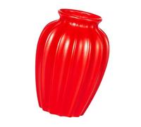 FytStycale Vaso Decorativo per Fiori con Finitura Rustica Creativa E Funzione di Stoccaggio Dell'acqua in PP Adatto per Libreria Del Soggiorno, Rosso