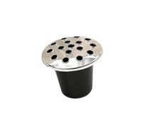 FytStycale Vaso Funerario, Supporto per Fiori, Decorazione per Tomba, Vaso per Lapidi, per Piante Da Esterno, Giardino Funerario, Patio, Schiuma Argento Nero