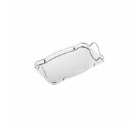 FytStycale Vassoio a Forma di Formazione Nuvolosa Finitura Specchiata Piatto da Buffet Resistente Alla Ruggine, Argento, Piccolo 35x21x6.5 Cm