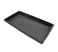 FytStycale Vassoio da Coltivazione Rettangolare Riutilizzabile Vaschetta per Piantine Multiuso Vassoio per Germogli Balcone, Nero Senza Fori, 150g