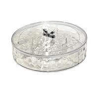 FytStycale Vassoio Da Portata, Vassoio per Snack con Coperchio E Base, Vassoio Portaoggetti per Snack, Frutta E Dolci, Materiale PP per Cucina E Casa, 1 Livello