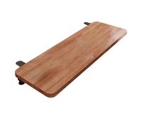 FytStycale Vassoio Da Scrivania Pieghevole, Vassoio Laterale, Supporto per Polso, Estensione per Scrivania E Organizer per Tastiera con Supporto in Legno E Metal, Colore Noce