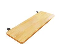 FytStycale Vassoio Da Scrivania Pieghevole, Vassoio Laterale, Supporto per Polso, Estensione per Scrivania E Organizer per Tastiera con Supporto in Legno E Metal, Colore Del Legno