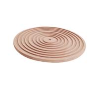 FytStycale Vassoio Decorativo Rotondo in Legno Tagliere Grooved Board Centrotavola Boho Rustico Doppio Lato Adatto per Cucina Tavolo da Pranzo Scenario Coffee