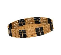 FytStycale Vassoio Rotondo Intrecciato Multifunzionale per Frutta, Snack E Antipasti, Realizzato a Mano con Corda di Carta, Ideale per Feste E Matrimoni, Piccolo