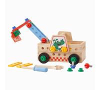FytStycale Veicolo Assemblaggio Bambini Camion Giocattolo Legno Attività Smontaggio Montaggio Apprendimento Manuale Materiale Legno Funzione Problem Solving
