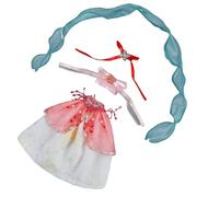 FytStycale Vestito Bambola 30 Cm Look Elegante Set Vestiti Bambola Stile Antico Facile da Cambiare Abito BJD 1/6, Rosa E Bianco, Abito Da Bambola In Stile Antico Rosa E Bianco