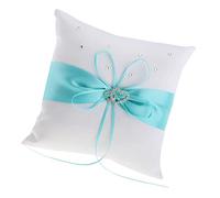 FytStycale Wedding Bearer Cuscino Porta Anello Portafedi Espositore Anelli Realizzato in Tessuto con Pizzo E Perle Adatto per Cerimonia Matrimonio Prop,