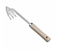 FytStycale Zappa in Acciaio Inox Strumento Manuale Estirpatore Multiuso per Diserbo Impugnatura Comoda Robusta Adatto per Orto Campi Balcone , 1 PC , Zappa A 3 Punte