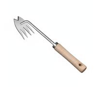 FytStycale Zappa in Acciaio Inox Strumento Manuale Estirpatore Multiuso per Diserbo Impugnatura Comoda Robusta Adatto per Orto Campi Balcone , 1 PC , Zappa A V 4-Denti