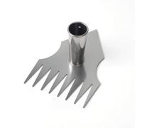 FytStycale Zappa in Acciaio Inox Zappa Rastro Coltivatore Estirpatore Manuale Testa Multiuso con Rastrello 8 Denti per Pacciamatura E Arieggiatura Adatta a Orto Campi Terrazzi , Pointed Head