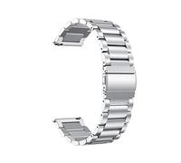 FYXT Cinturini in acciaio inossidabile adatti for Garmin Forerunner 55 245 645m S40 S12 S42 Correa.(Style 1 Silver,For Approach S12)