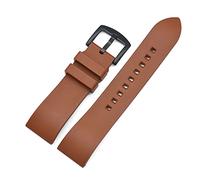 FYXT Cinturino in gomma fluoro di premium-grado cinturino da 20 mm 22mm 24mm braccialetto a sguardo a sgancio rapido a sguardo for ogni bandiera di orologi di marca(Brown black,24mm)