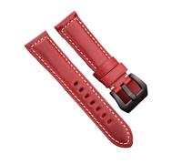 FYXT - Cinturino per orologio da polso in vera pelle bovina, unisex, blu, verde, giallo, rosso, cera ad olio, cinturino in vera pelle da 20 mm, 22 mm, 24 mm, 26 mm, 26mm, Metallo, Non pietra preziosa