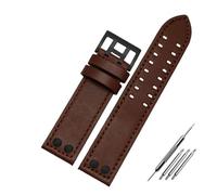 FYXT Cinturino per orologio in vera pelle da 20 mm e 22 mm, compatibile con Hamilton Khaki Field H760250 H77616533 cinturino con fibbia a bottone, 20mm, Acetato, Nessuna pietra preziosa