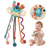 Fyxttalor Giochi per Bambini 1 Anno, Giocattoli Sensoriali Montessori per Bambini dai 12 ai 18 Mesi+ Gioco da Tirare UFO Giocattoli Didattici per Lo Sviluppo delle capacità Motorie Fini