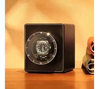 FYYSJW Caricatore per Orologio Singolo, Caricatore Automatico per Orologio con Motore Ultra Silenzioso, Caricatore per Orologio in Metallo a Carica Automatica con Luce LED