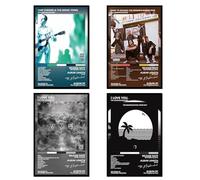 Fyzuf The Neighbourhood - Set di 4 poster musicali con copertina di album, per l'estetica della stanza, decorazione da parete per la stanza, stampe artistiche da parete, poster HD senza cornice, 20 x