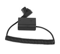 FZ100 Batteria Fittizia Nera Interfaccia ABS D TAP Alimentatore Esterno per Decodificatore Completo Batteria Fittizia con Cavo Adattatore di Alimentazione a Molla per Fotocamera