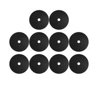 Fzaqwen 10 Pezzi di Tessuto per Il Controllo delle Erbacce, Antiscivolo, Resistente, per Terrazzo, Nero