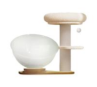 Fzaqwen Albero per Gatti Centro Postazione Tiragraffi Giochi con Torre Stabile Realizzato in Legno Resistente Adatto per Fornire Gioco Sicuro I, a