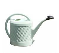 Fzaqwen Annaffiatoio con Beccuccio Lungo Annaffiatoio Secchiello Spruzzatore Recipiente per Raggiungere Germogli Senza Spruzzi con Testa Rimovibile E Getto, Verde Matcha, 6L