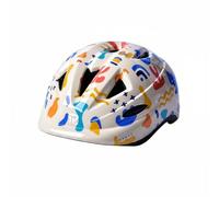 Fzaqwen Casco Bambini Bici Casco Ciclismo Casco Skate Caschetto Bicicletta con Scocca Rigida E Nucleo con Regolazione Posteriore, Giallo Beige Graffiti, XS Circonferenza Testa 48-50CM