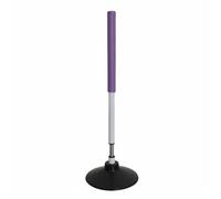 Fzaqwen Children Training Pole Palo Allenamento Agilità Bambini Asta a 170 Gradi Base Stabilizzante in Gomma Schiuma Protettiva Struttura Robusta PVC Adatto, Viola, 1 Metro + Base Da 1,2 Kg