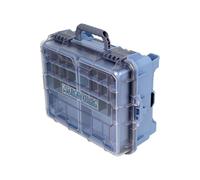 Fzaqwen Custodia da Pesca Impermeabile Scatola Tackle Box Valigetta Organizer con Interno Strutturato per Esche Ami Fili Rigido Pp Protezione in Esterni, Array, Blu