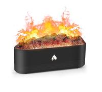 Fzaqwen Diffusore di Fiamma per Olio Essenziale - Fiamma con Nebbia per Diffusore di Fuoco da 320 ml per Camera da Letto, Ufficio, Casa, Yoga, SPA