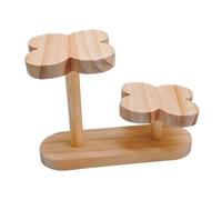 Fzaqwen Espositore da Tavolo Mini Scaffale Supporto Portapiante Portaoggetti Legno Versatilità Elevata Adatto a Gioielli Soggiorno Studio Ufficio Cameretta, 2 Strati