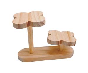 Fzaqwen Espositore da Tavolo Mini Scaffale Supporto Portapiante Portaoggetti Legno Versatilità Elevata Adatto a Gioielli Soggiorno Studio Ufficio Cameretta, 2 Strati