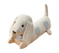 Fzaqwen Fermaporta Cane Fermaporta Bloccaporta Paraspifferi Struttura Imbottita in Cotone con Sabbia 1 Kg per Stabilità E Protezione Morbida di Porte E Pareti, Blu, Cane Bassotto Con Cuori Blu