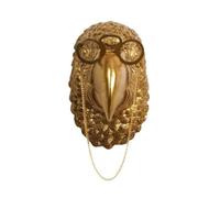 Fzaqwen Figurina di Pappagallo da Parete con Occhiali Salvaspazio Ornamento a Forma di Testa Pappagallo Scultura ngresso, Oro
