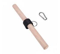 Fzaqwen Forearm Strength Rullo da Polso Allenatore Avambraccio Attrezzo Presa Barra Liscia in Legno Cinghia di Fissaggio Salvaspazio Adatto per Training, 40CM