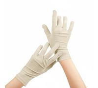 Fzaqwen Guanti da Pattinaggio Artistico per Pattinatori con Cristalli Scintillanti Impermeabili in Materiale Nylon Spandex Morbido E Flessibile Adatti a, Nude, M