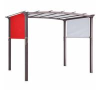 Fzaqwen Impermeabile da Esterno Copertura Pergola Pannello Parasole Tenda Parasole Antipioggia E Antisole Oxford 190T Rivestito Protezione per Tutto l'Anno, Red