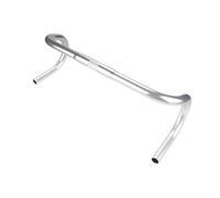 Fzaqwen Manubrio per Bici da Strada, Professionale, Comodo, Ricambio, Facile da Montare, Leggero, Attacchi per Componenti da 25,4 Mm, Argento