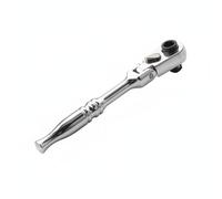 Fzaqwen Mini Cricchetto Chiave a Cricchetto Chiave per Bussole Avvitatore per Inserti Testa Girevole 180° Piccolo Raggio di Oscillazione Presa 1/4 Inch Adatto, Argento