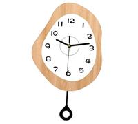 Fzaqwen Orologio Da Parete Moderno in Acrilico, Silenzioso, Da Appendere Al Muro, Ideale Come Elemento Decorativo per Cucina, Ufficio O Camera Da Letto: Un, Colore del legno